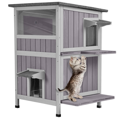 Archie Oscar Hallett 30 Insulated Cat House Reviews Wayfair